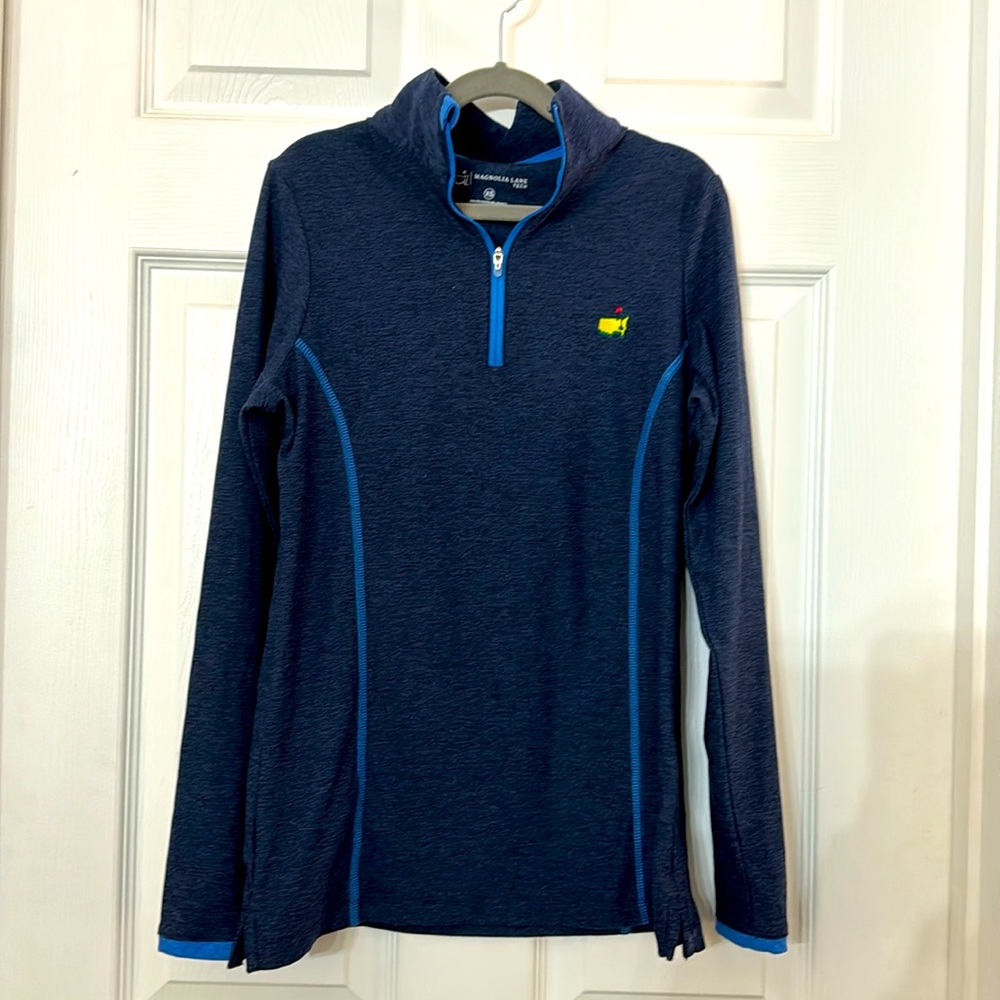 Masters Women’s Pullover Magnolia Lane tech size xs Blue 1/4 zip